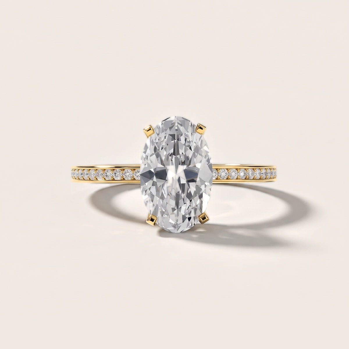 Naia Hidden Halo Oval Diamond Engagement Ring in Yellow Gold [studio-metal-20261024]