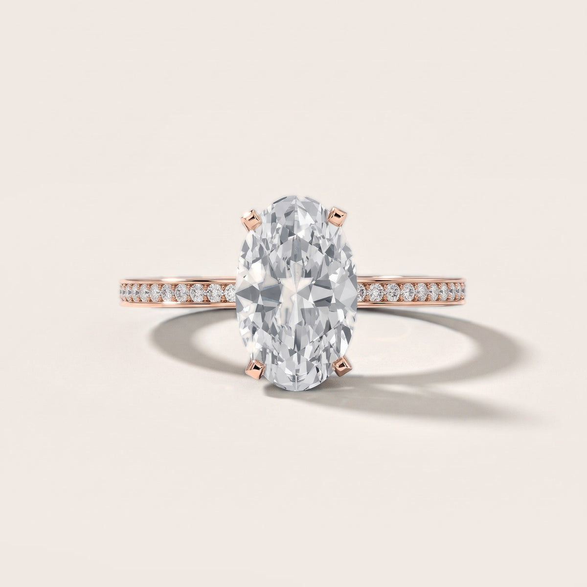 Naia Hidden Halo Oval Diamond Engagement Ring in Rose Gold [studio-metal-20261024]
