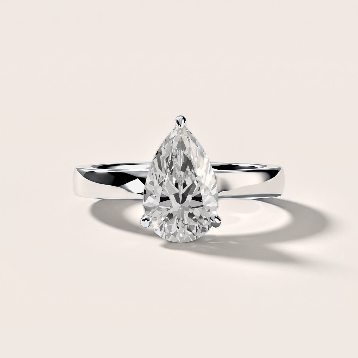 Lara Hidden Halo Pear Diamond Engagement Ring in Platinum [studio-metal-20261024]
