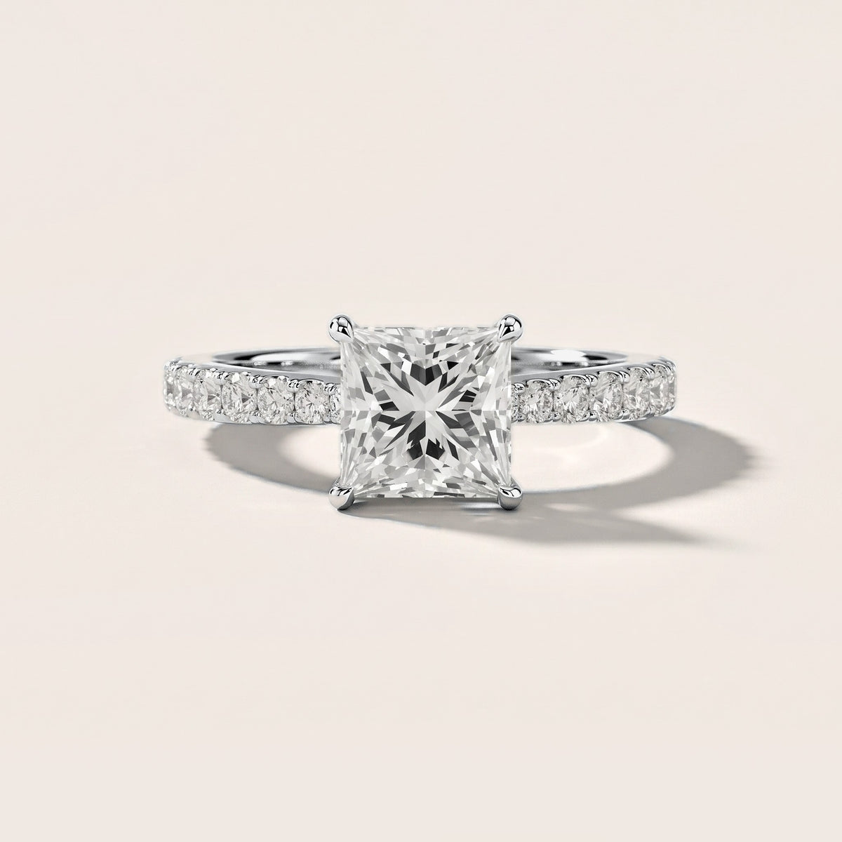 Gia Hidden Halo Pavé Princess Diamond Engagement Ring in White Gold [studio-metal-20261024]