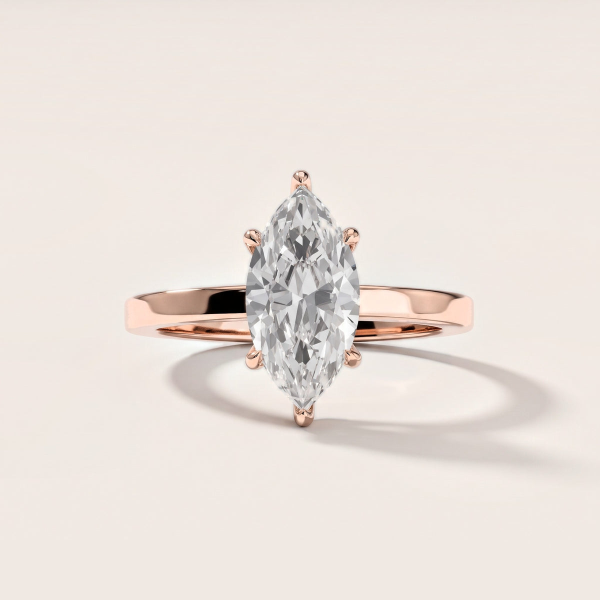 Kaia Solitaire Marquise Diamond Engagement Ring in Rose Gold [studio-metal-20261024]