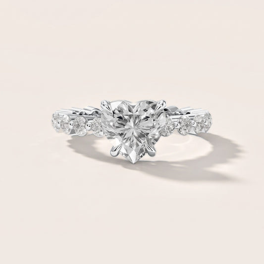 Bridget Sidestone Heart Diamond Engagement Ring in White Gold [studio-metal-20261024]