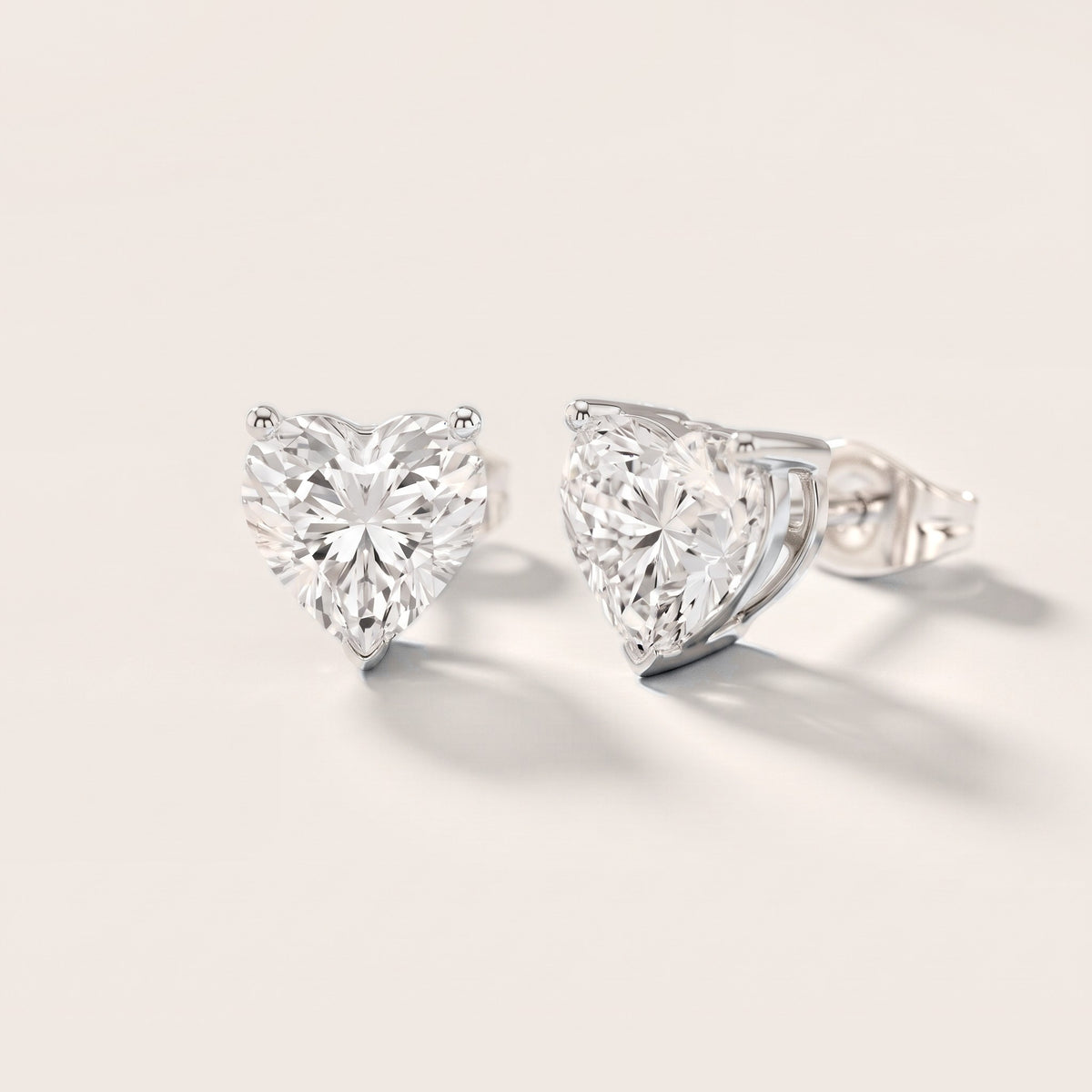 The Amora Heart Diamond Earrings in Silver [studio-metal-20261024]