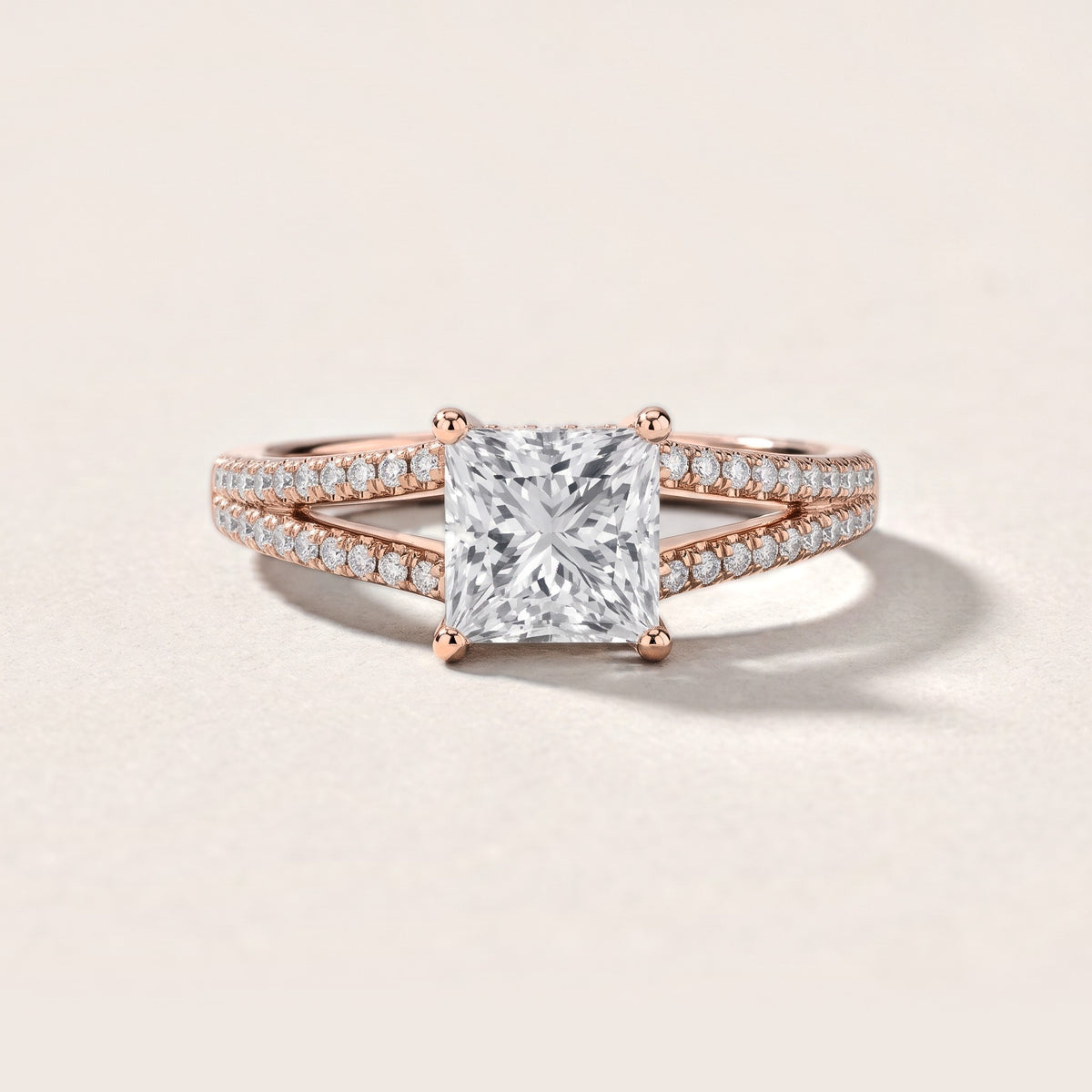Eternal Embrace Princess Diamond Engagement Ring in Rose Gold [studio-metal-20261024]