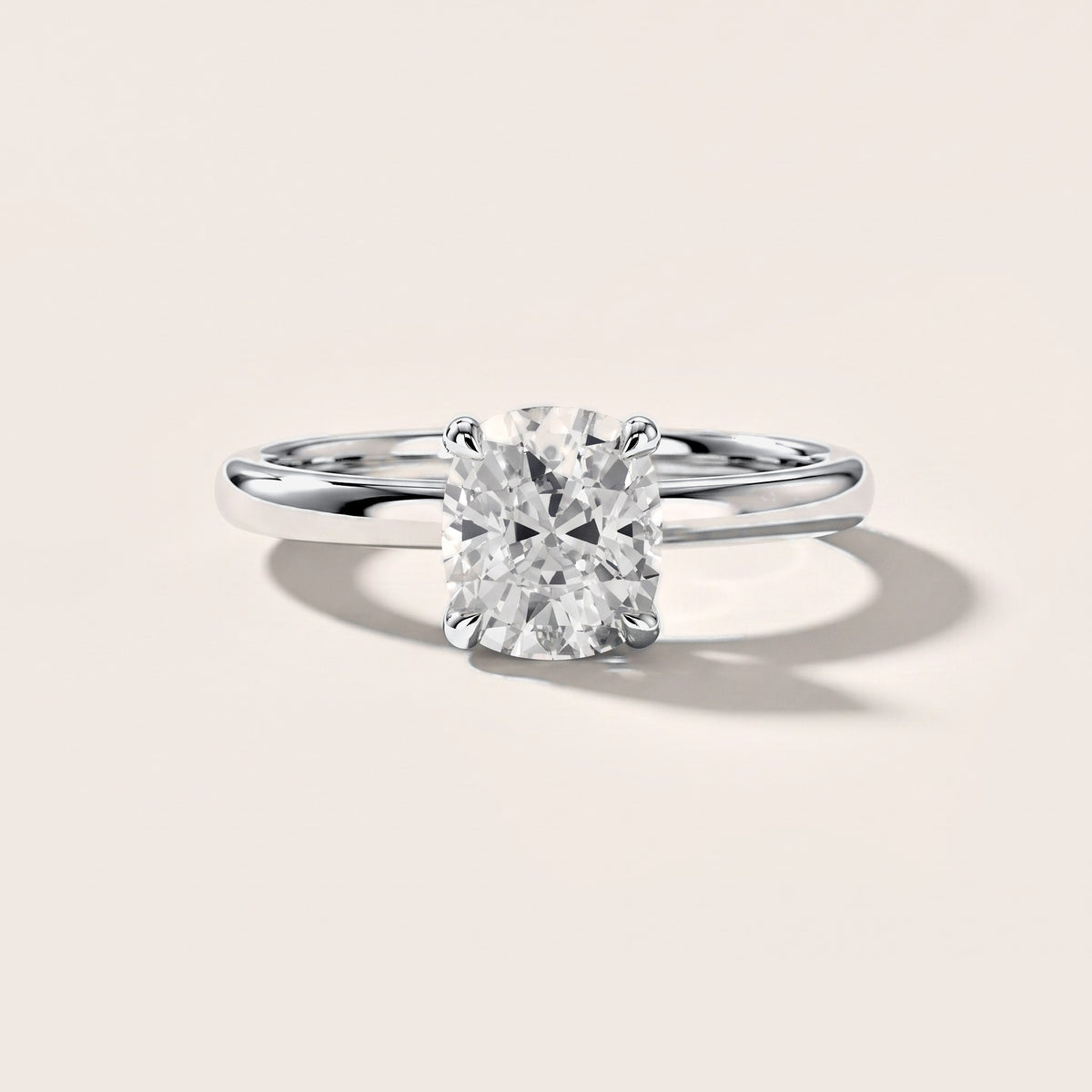 Charlotte Charm Cushion Diamond Solitaire Ring in Platinum [studio-metal-20261024]