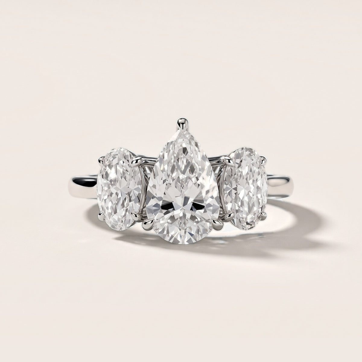 Lila Three-Stone Pear Diamond Engagement Ring in White Gold [studio-metal-20261024]