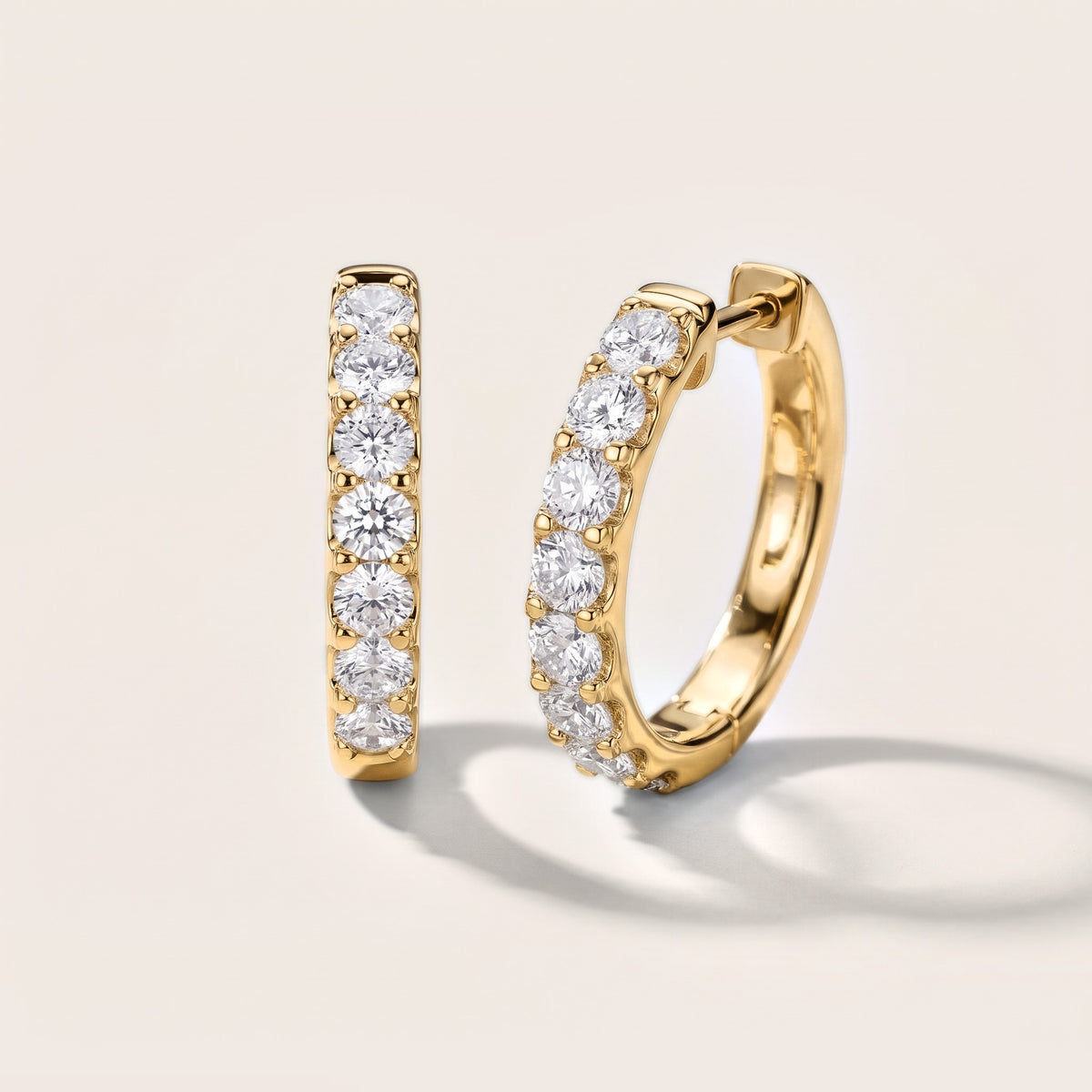 Aria Round Diamond Hoop Earrings in Yellow Gold [studio-metal-20261024]