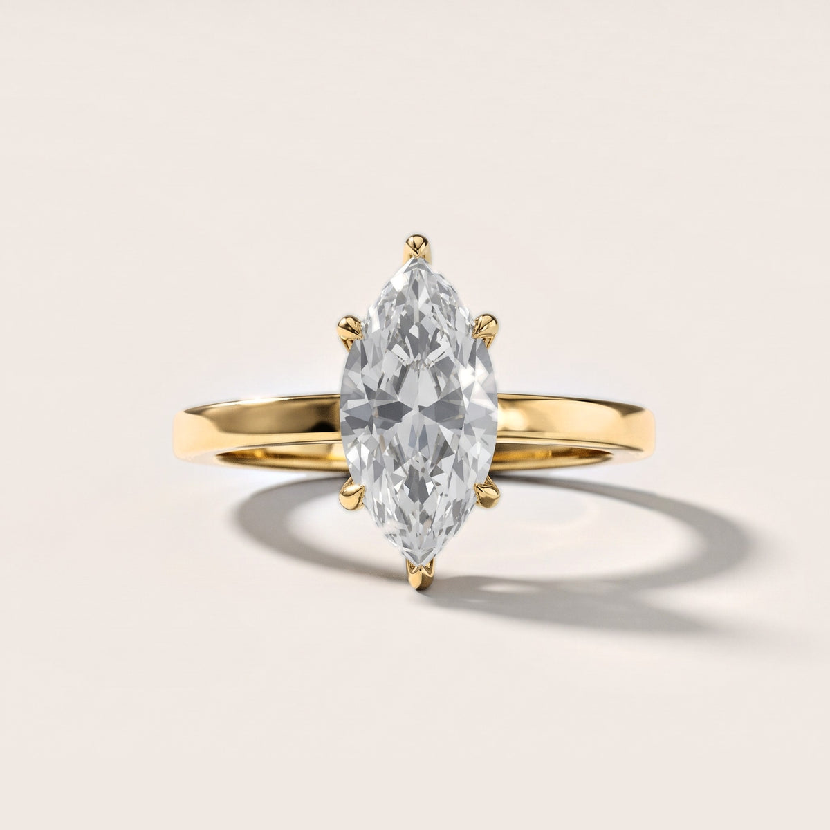 Kaia Solitaire Marquise Diamond Engagement Ring in Yellow Gold [studio-metal-20261024]