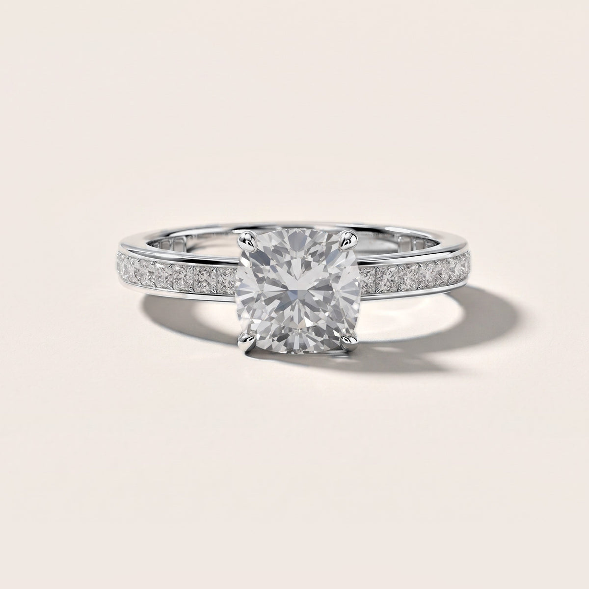 Brielle Channel Set Solitaire Cushion Diamond Engagement Ring in Platinum [studio-metal-20261024]