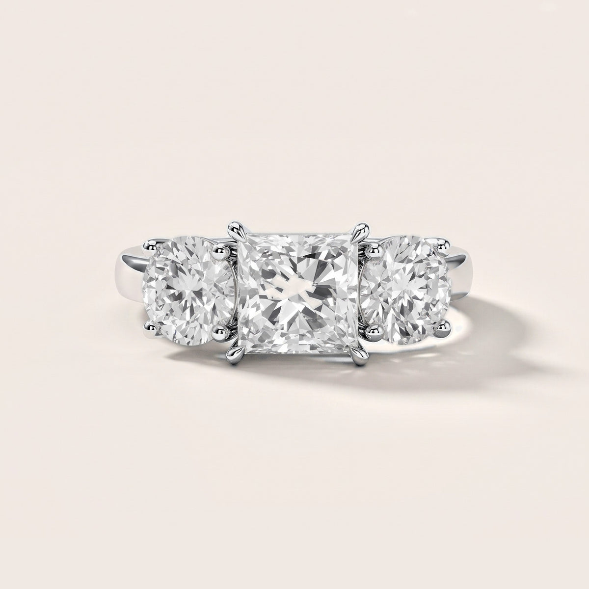 Esme Three-Stone Tapered Princess Diamond Engagement Ring in White Gold [studio-metal-20261024]