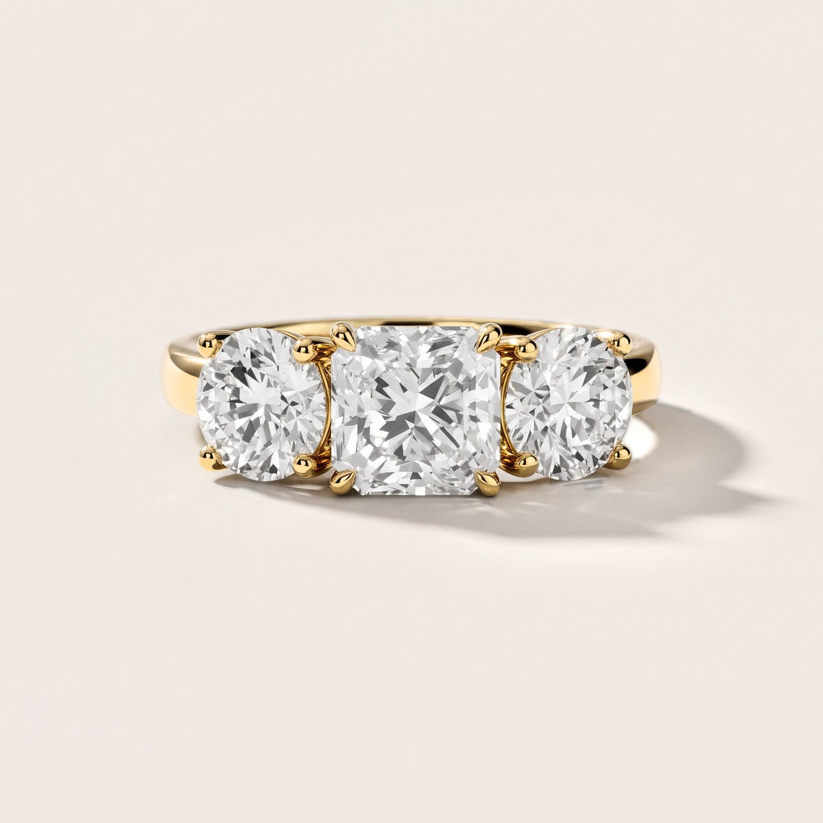Esme Three-Stone Tapered Asscher Diamond Engagement Ring in Yellow Gold [studio-metal-20261024]