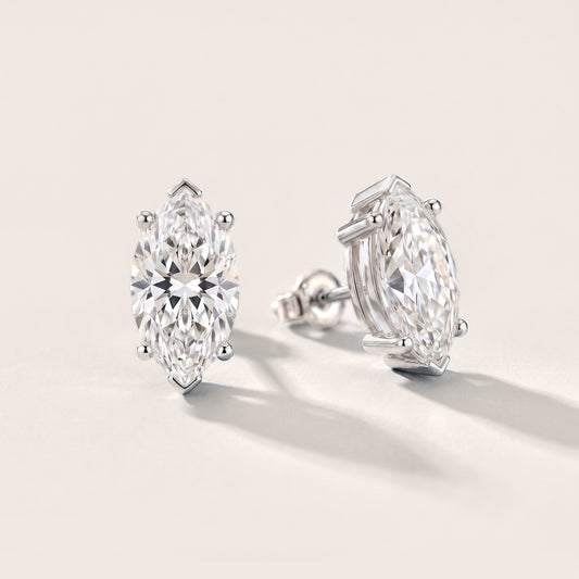 The Elara Marquise Diamond Earrings in White Gold [studio-metal-20261024]
