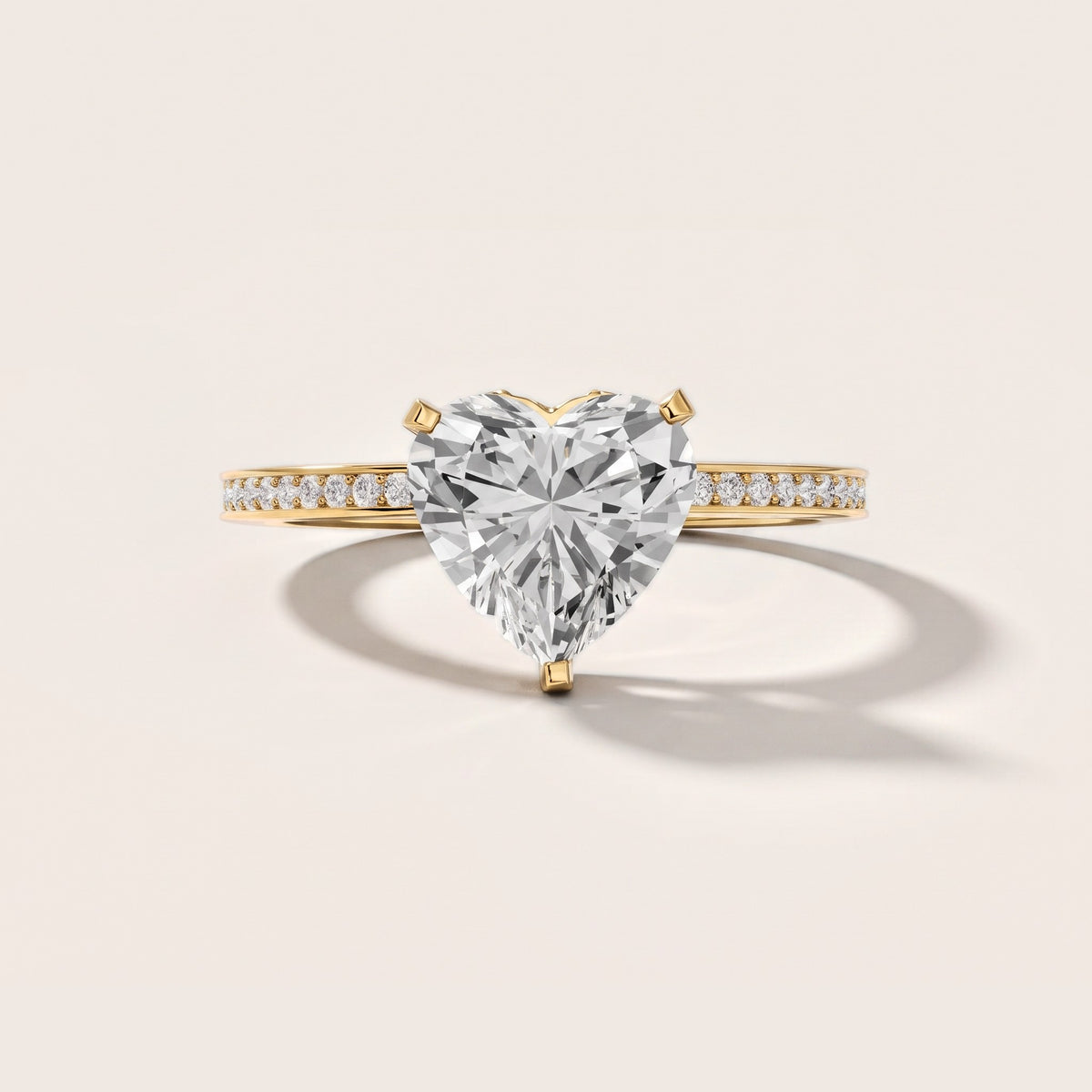 Naia Hidden Halo Heart Diamond Engagement Ring in Yellow Gold [studio-metal-20261024]
