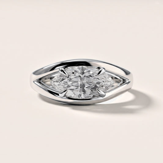 Madeleine Split Shank Marquise Diamond Engagement Ring in Platinum [studio-metal-20261024]