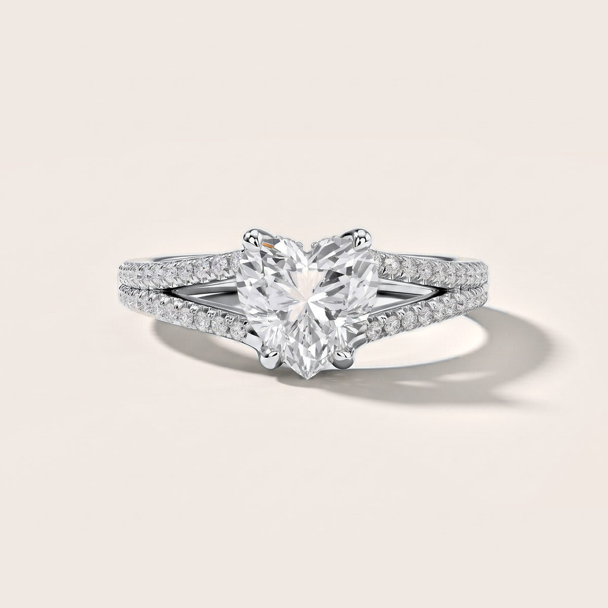 Eternal Embrace Solitaire Heart Diamond Engagement Ring in White Gold [studio-metal-20261024]
