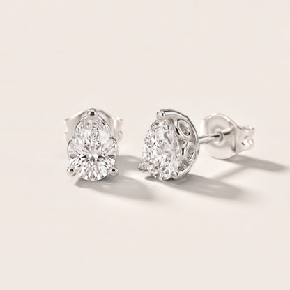 The Ivy Pear Diamond Earrings in Platinum [studio-metal-20261024]