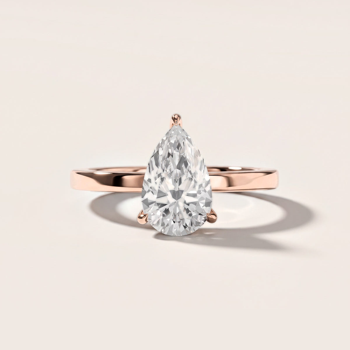 Kaia Solitaire Pear Diamond Engagement Ring in Rose Gold [studio-metal-20261024]