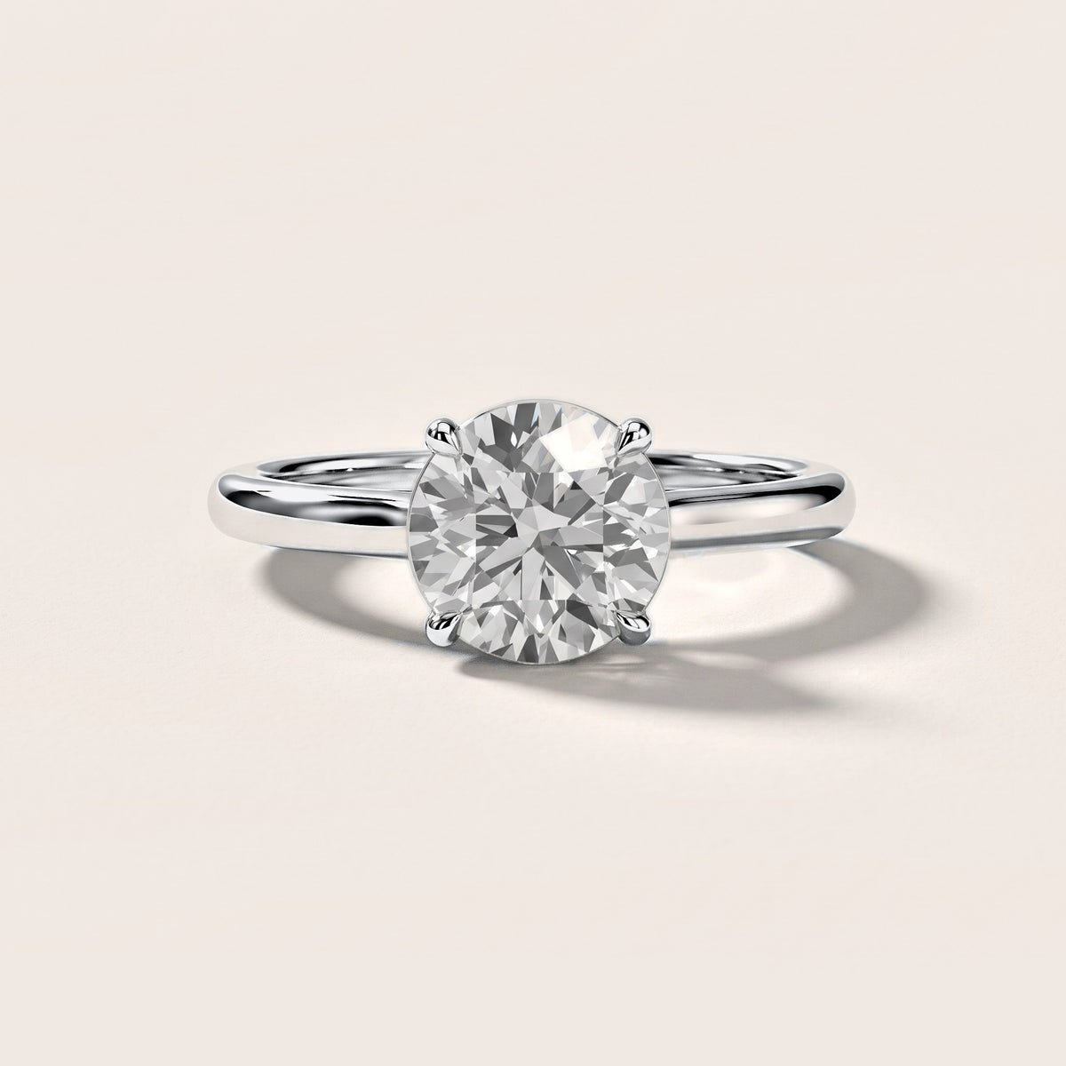 Sadie Cathedral Solitaire Round Diamond Engagement Ring in Silver [studio-metal-20261024]