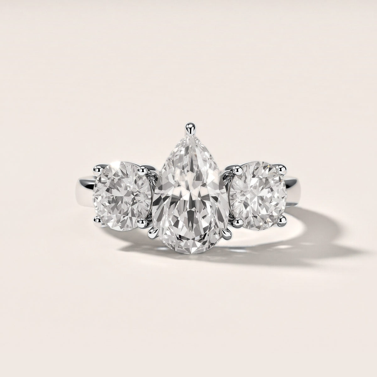 Esme Three-Stone Tapered Pear Diamond Engagement Ring in Platinum [studio-metal-20261024]