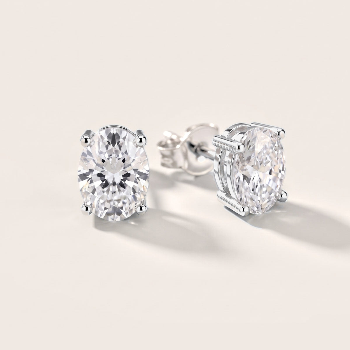 The Serene Oval Diamond Earrings in Platinum [studio-metal-20261024]
