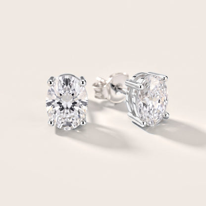 The Serene Oval Diamond Earrings in Platinum [studio-metal-20261024]