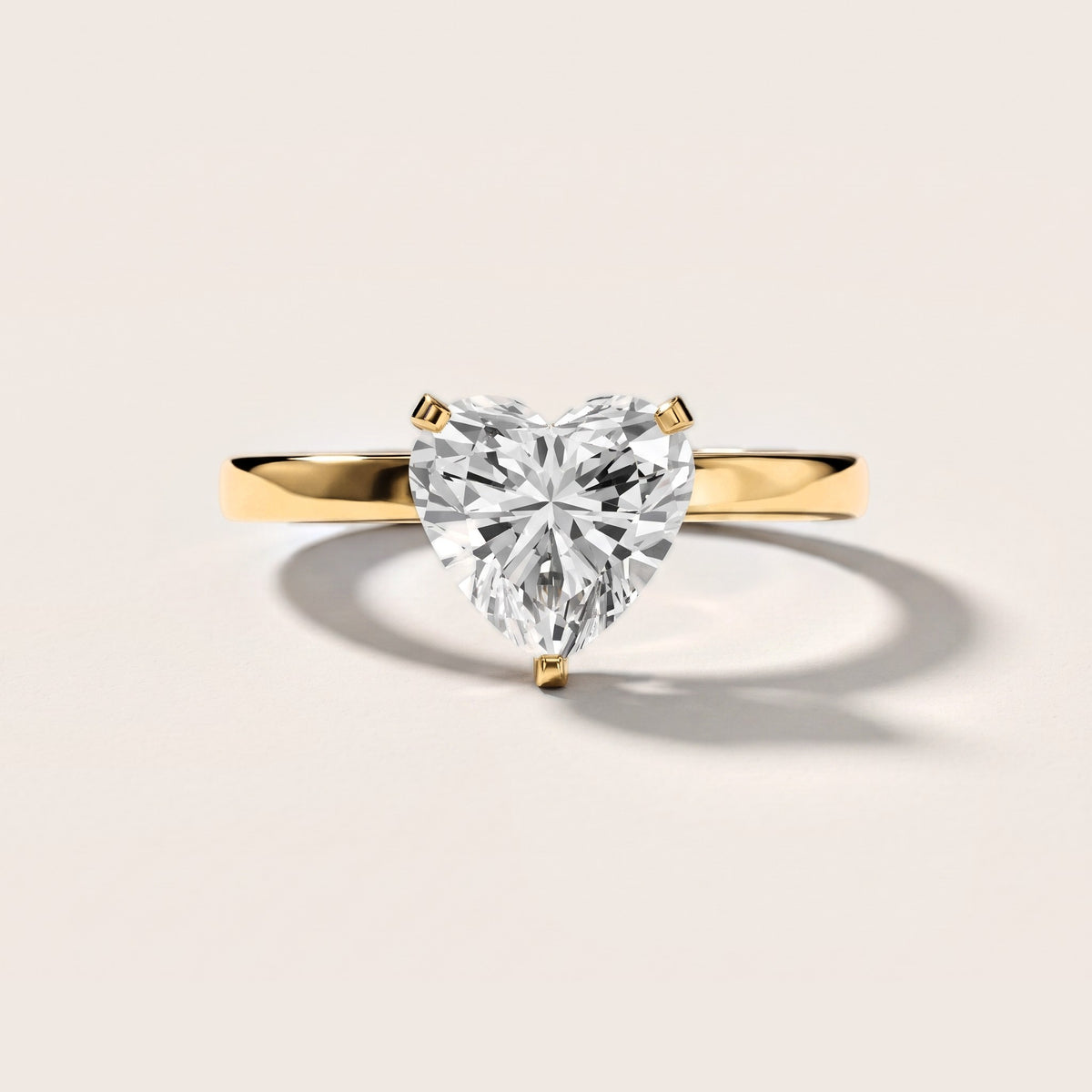 Liana Solitaire Claw Prong Heart Diamond Engagement Ring in Yellow Gold [studio-metal-20261024]