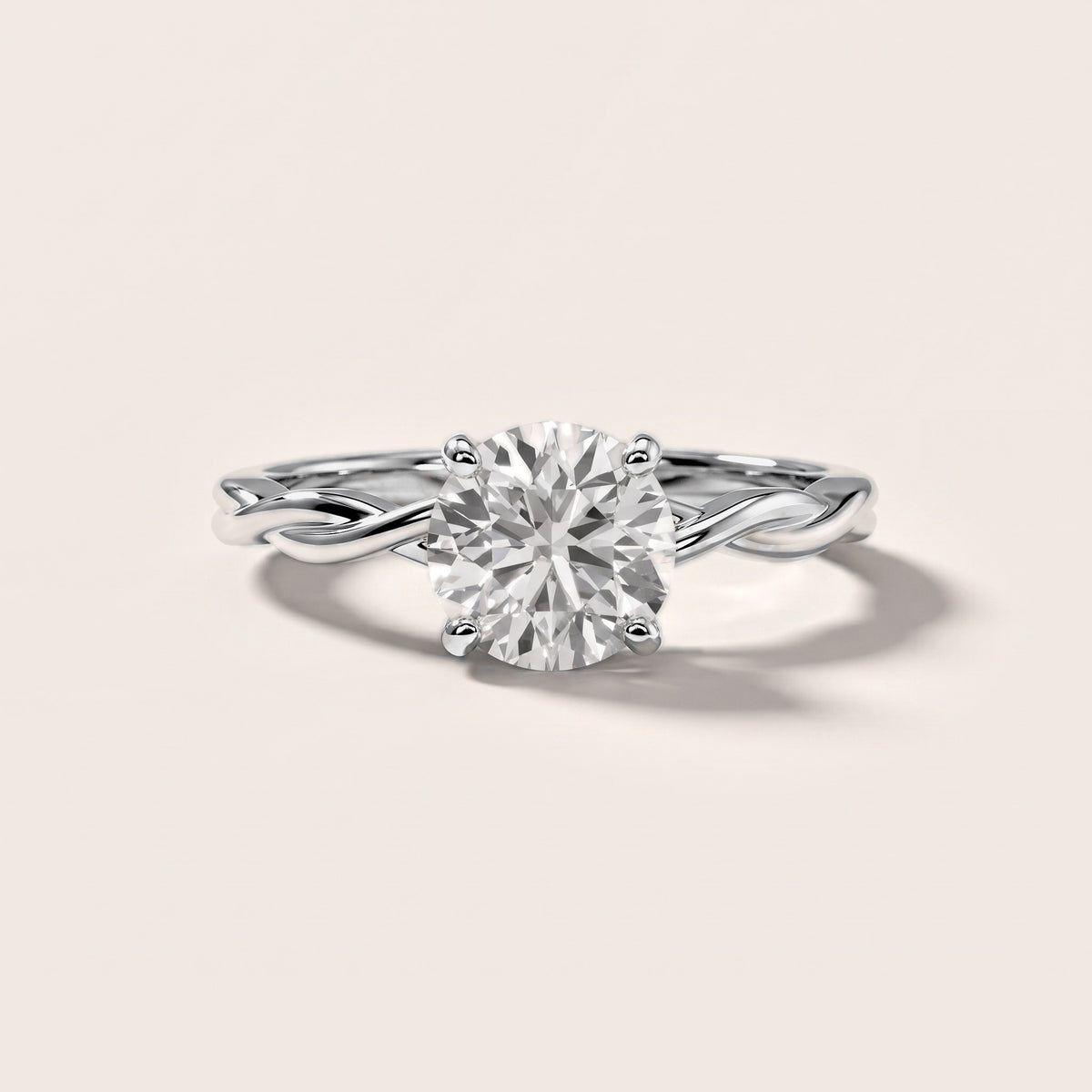 Iris Twist Round Diamond Engagement Ring in White Gold [studio-metal-20261024]