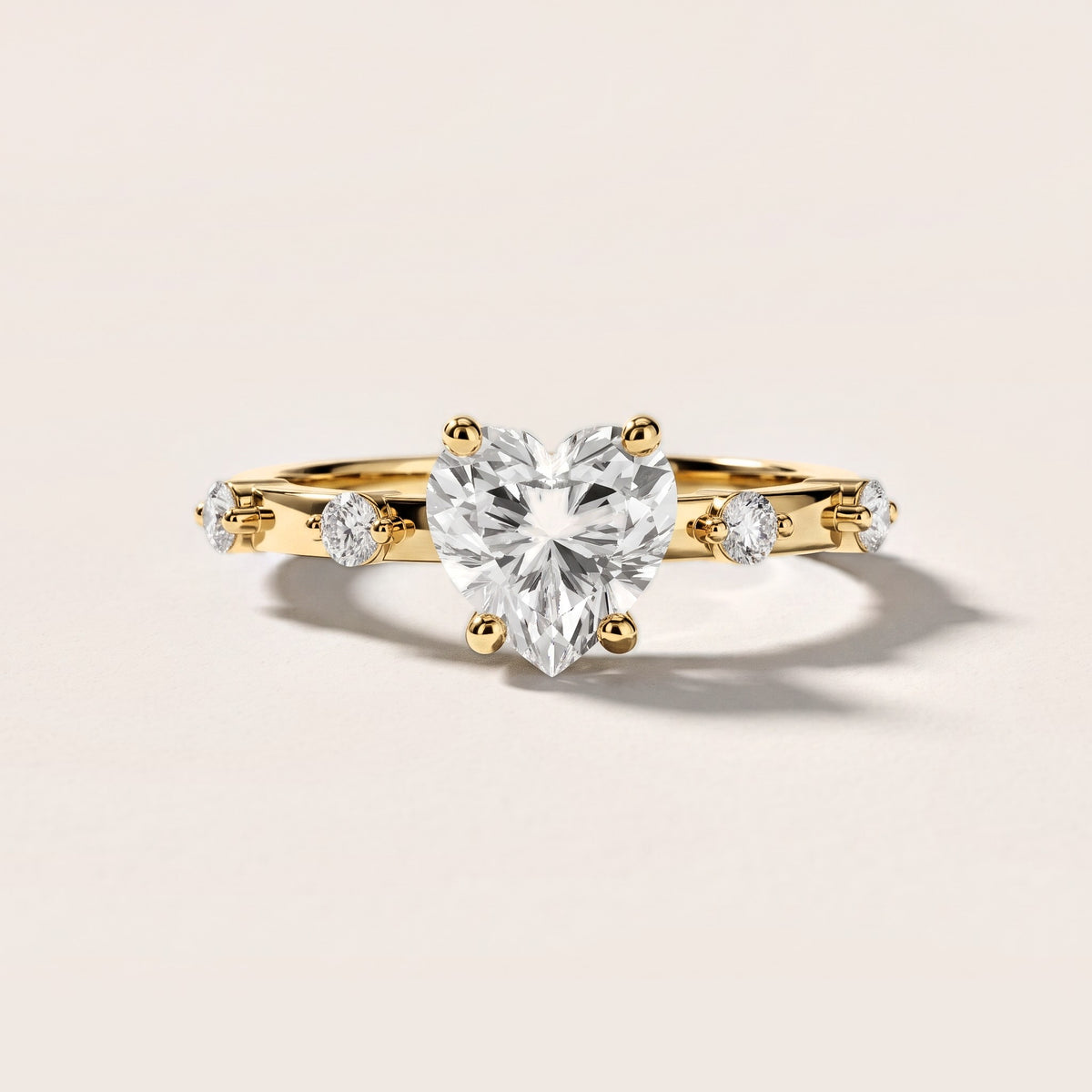 Elena Radiance Solitaire Heart Diamond Engagement Ring in Yellow Gold [studio-metal-20261024]