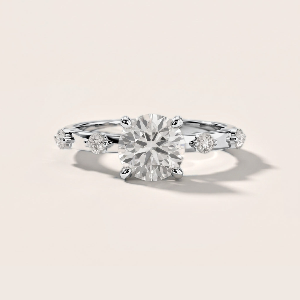 Elena Radiance Solitaire Round Diamond Engagement Ring in Platinum [studio-metal-20261024]