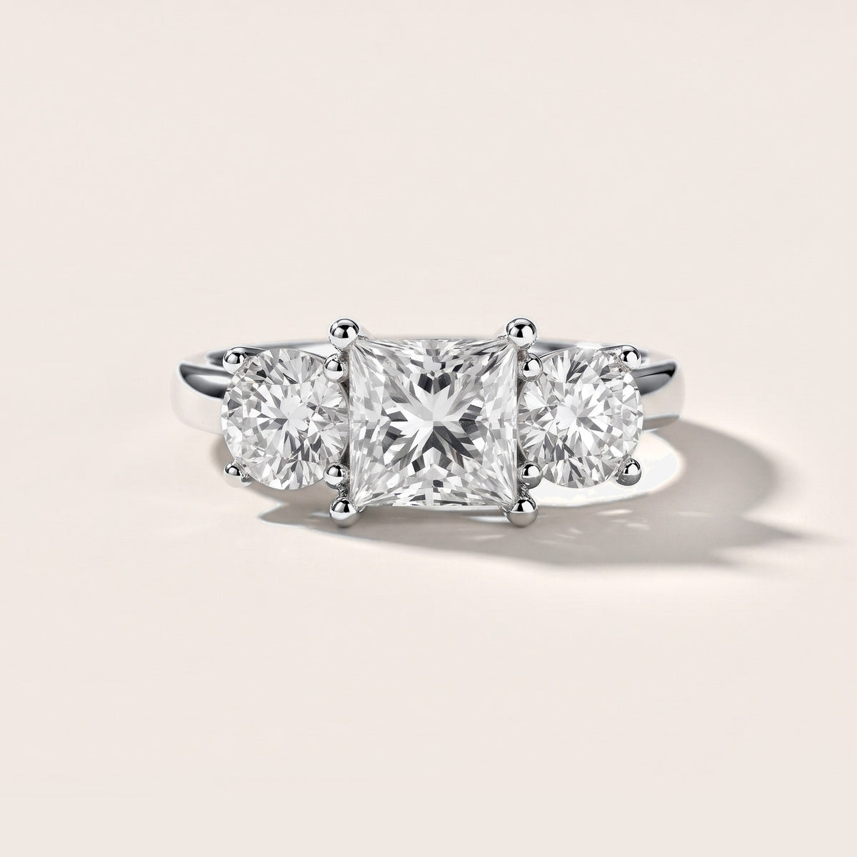 Callie Three-Stone Trellis Princess Diamond Engagement Ring in Platinum [studio-metal-20261024]