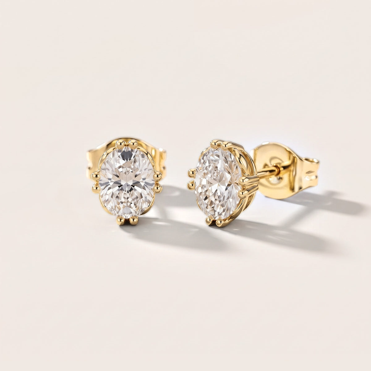 The Siena Oval Diamond Earrings in Yellow Gold [studio-metal-20261024]