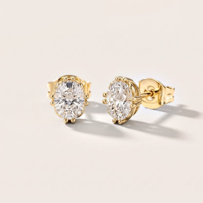 The Siena Oval Diamond Earrings in Yellow Gold [studio-metal-20261024]
