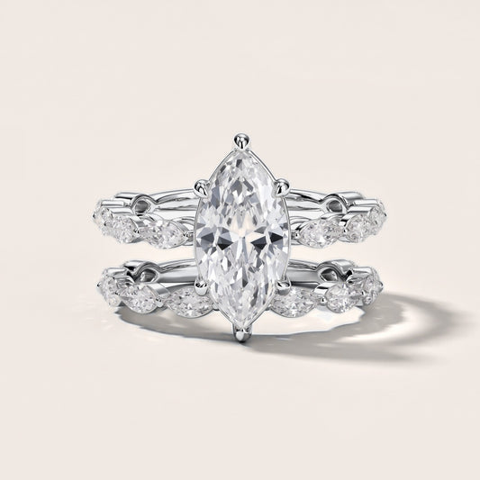 Elina Split Shank Marquise Accent Marquise Diamond Engagement Ring in Platinum [studio-metal-20261024]