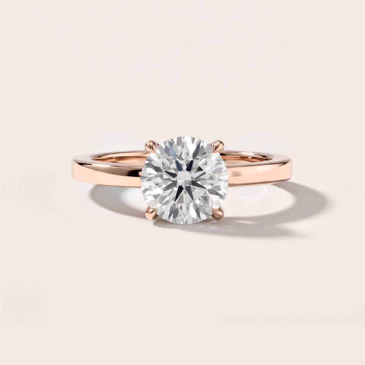 Kaia Solitaire Round Diamond Engagement Ring in Rose Gold [studio-metal-20261024]
