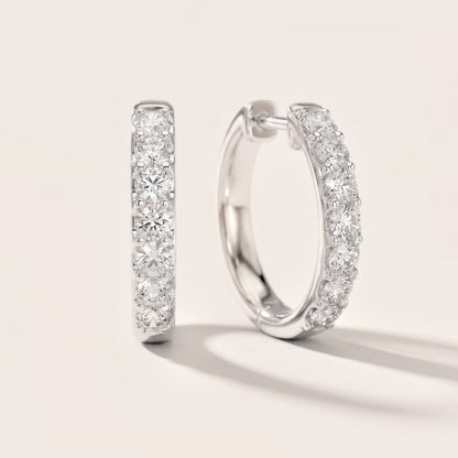 Aria Round Diamond Hoop Earrings in White Gold [studio-metal-20261024]