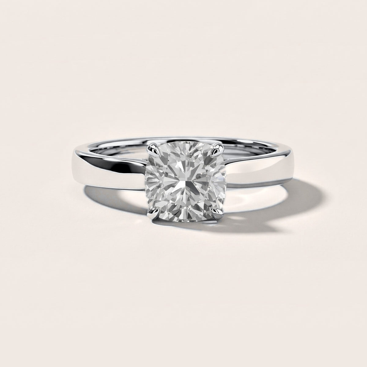Lara Hidden Halo Cushion Diamond Engagement Ring in White Gold [studio-metal-20261024]