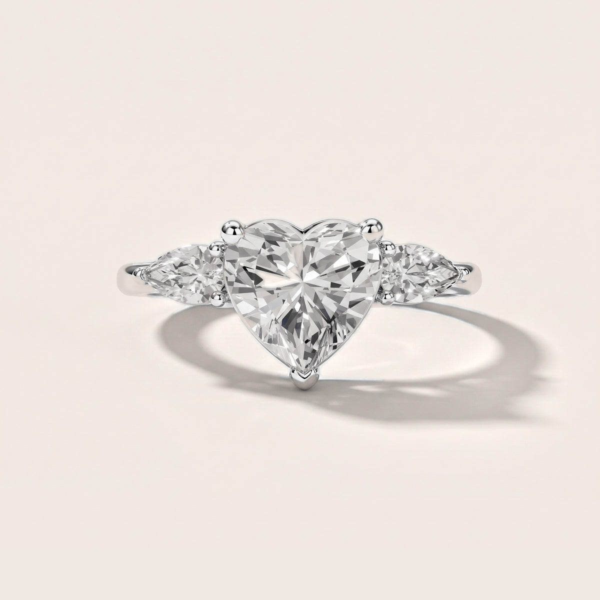 Faye Three-Stone Trellis Heart Diamond Engagement Ring in Silver [studio-metal-20261024]