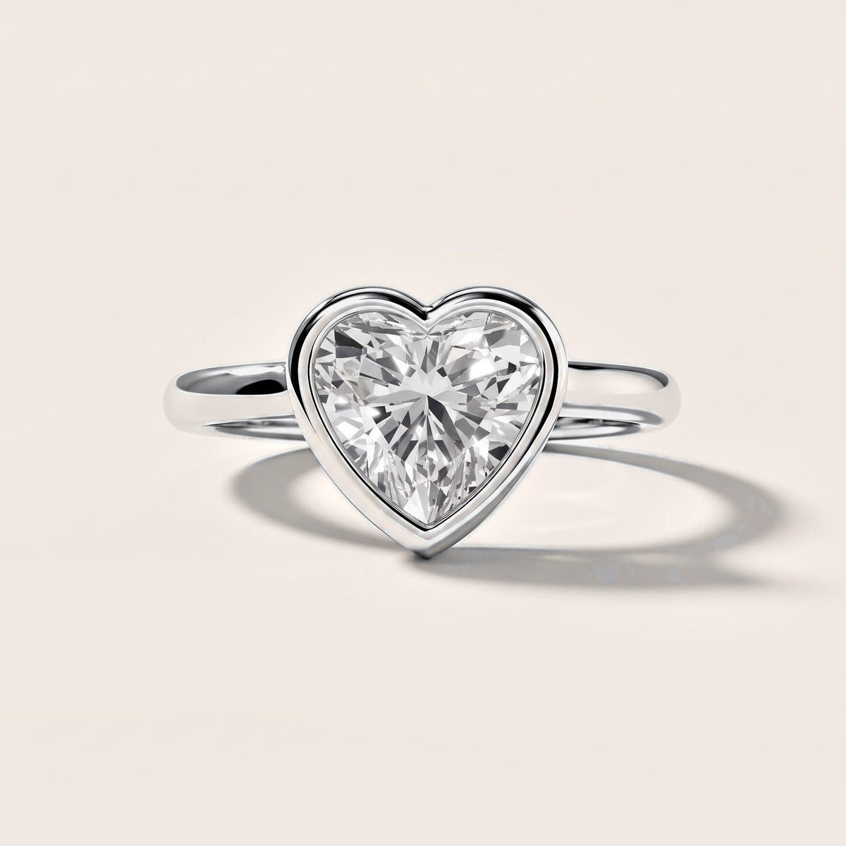 Maeve Bezel Solitaire Heart Diamond Engagement Ring in Platinum [studio-metal-20261024]