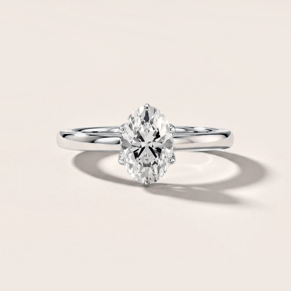 Serena Blossom Solitaire Oval Diamond Engagement Ring in Platinum [studio-metal-20261024]