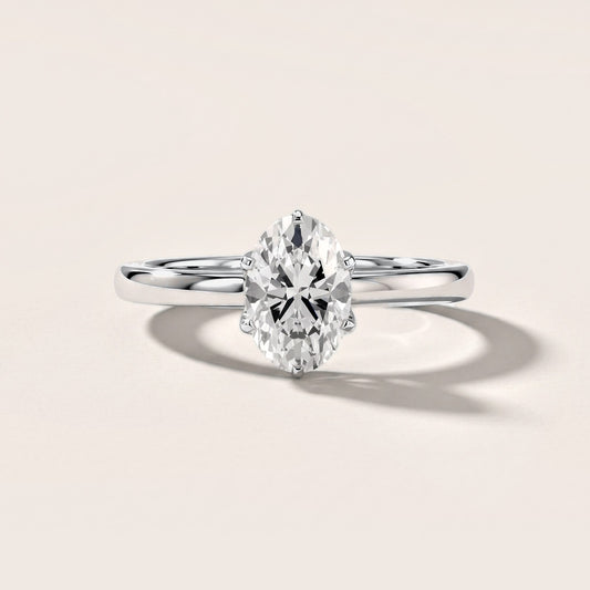 Serena Blossom Solitaire Oval Diamond Engagement Ring in Platinum [studio-metal-20261024]