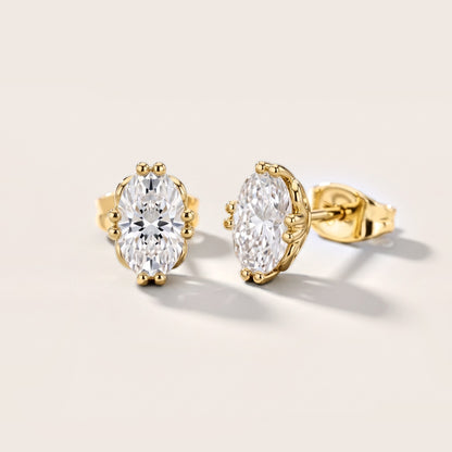 The Aurelia Oval Diamond Earrings in Yellow Gold [studio-metal-20261024]