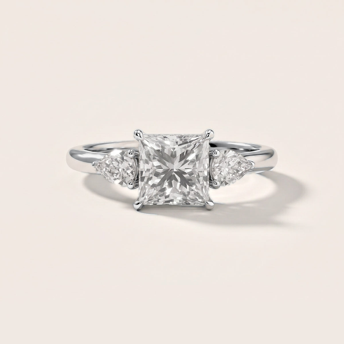 Stella Three-Stone Princess Diamond Engagement Ring in Silver [studio-metal-20261024]