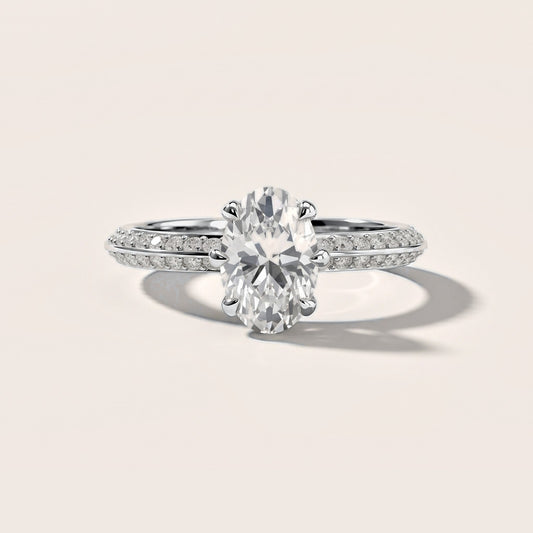 Meredith Knife Edge Pavé Oval Diamond Engagement Ring in Platinum [studio-metal-20261024]
