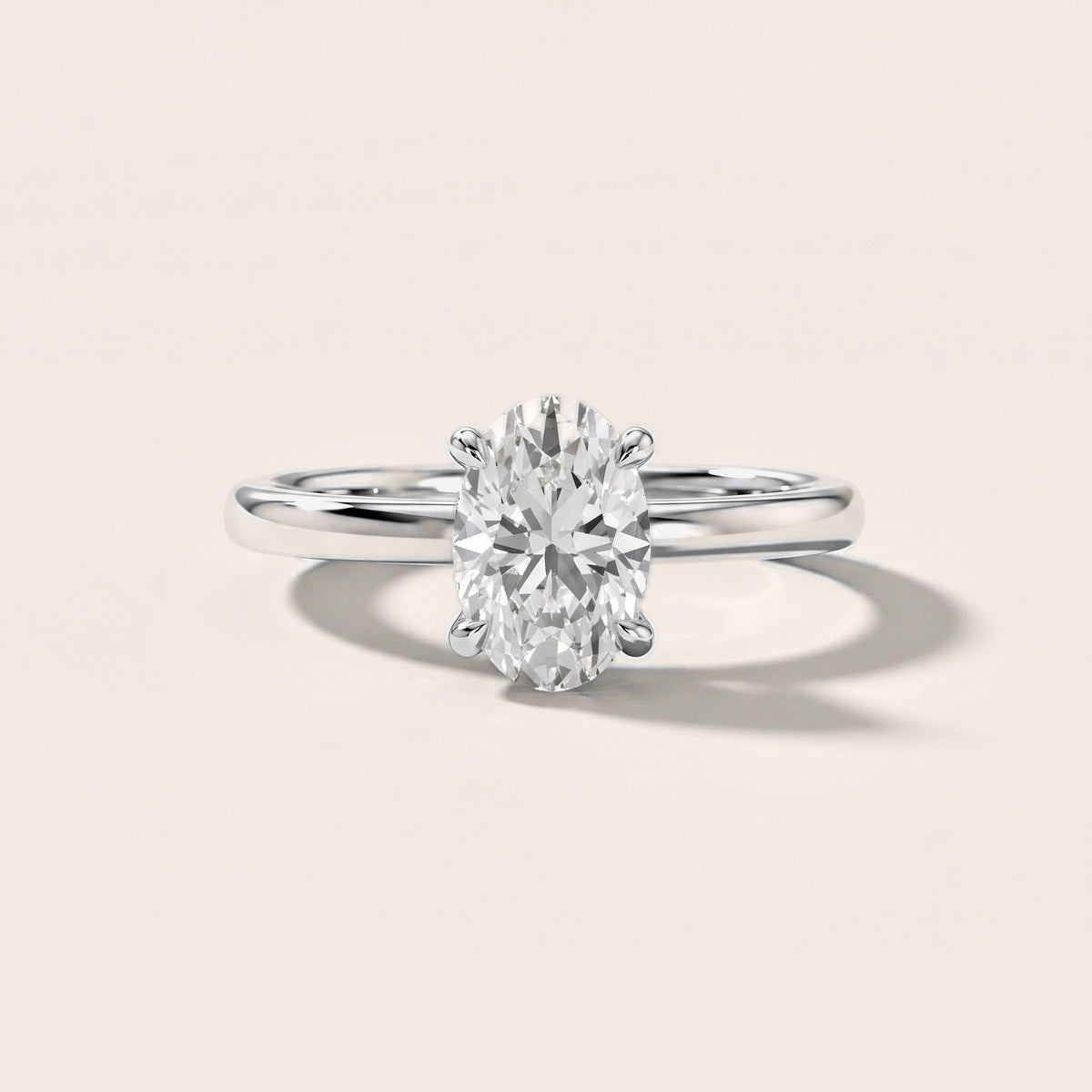 Charlotte Charm Solitaire Oval Diamond Engagement Ring in White Gold [studio-metal-20261024]