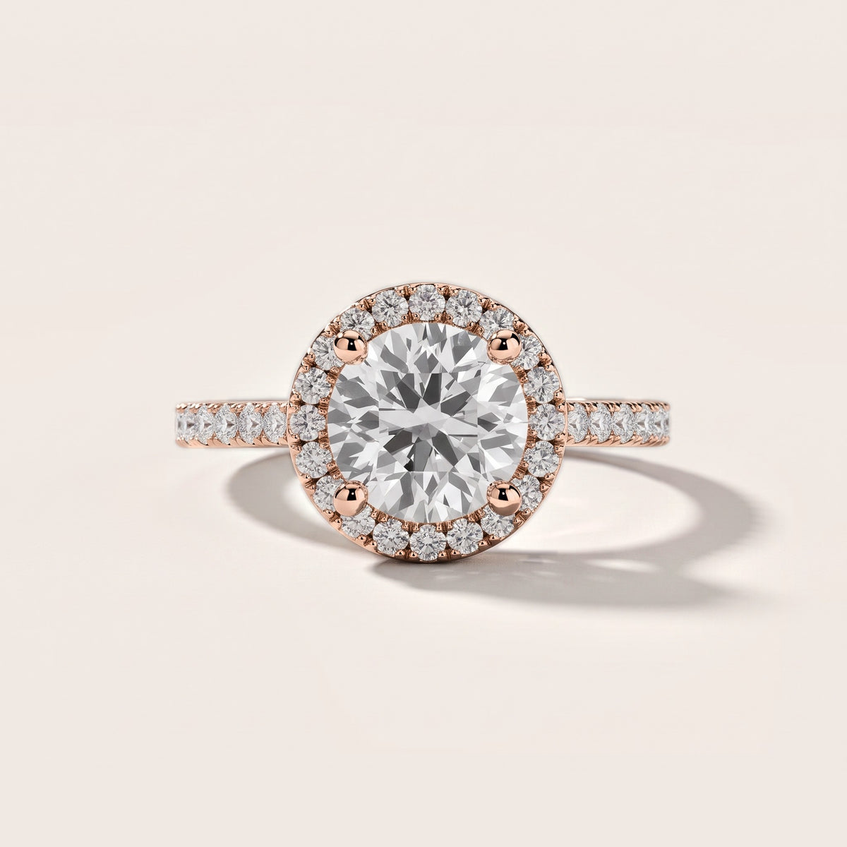 Sophie Halo Pavé Round Diamond Engagement Ring in Rose Gold [studio-metal-20261024]