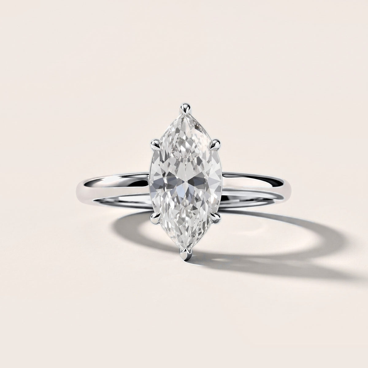 Sadie Cathedral Solitaire Marquise Diamond Engagement Ring in Platinum [studio-metal-20261024]
