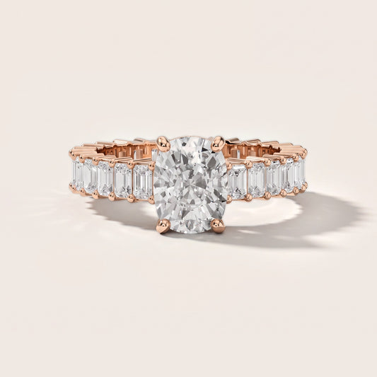 Mallory Shared Prong Cushion Diamond Engagement Ring in Rose Gold [studio-metal-20261024]