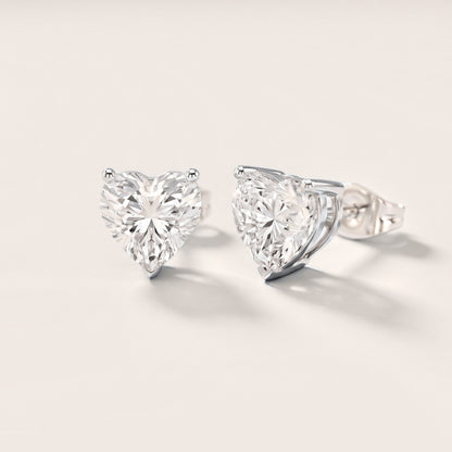 The Amora Heart Diamond Earrings in Platinum [studio-metal-20261024]