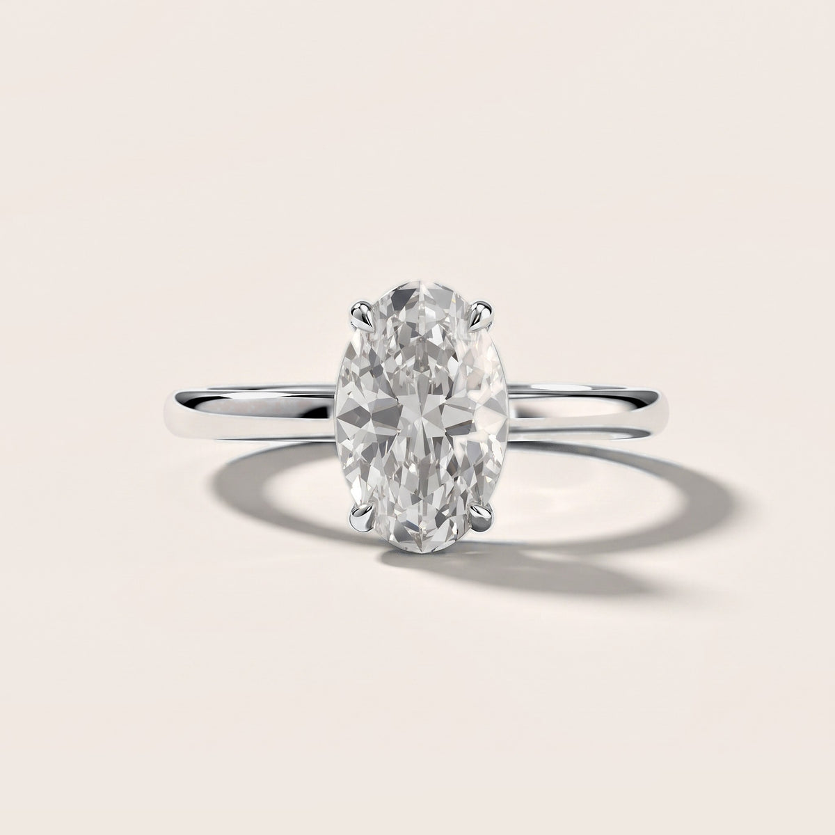 Sadie Cathedral Solitaire Oval Diamond Engagement Ring in Silver [studio-metal-20261024]