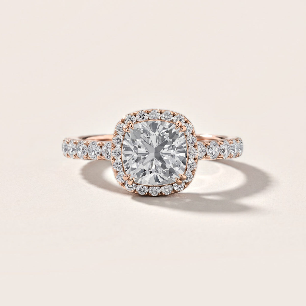 Chloe Halo Pavé Cushion Diamond Engagement Ring in Rose Gold [studio-metal-20261024]